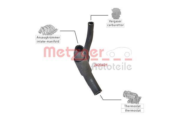 Tubería de radiador METZGER ref. 2420421